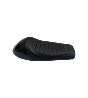 Royal Enfield GT Continental and  Interceptor 650cc Single Seat Leather with Black Cowl D2