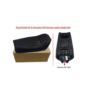 Royal Enfield GT Continental and  Interceptor 650cc Single Seat Leather D2