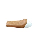 Royal Enfield GT Continental and  Interceptor 650cc Single Seat Leather with White Cowl D6