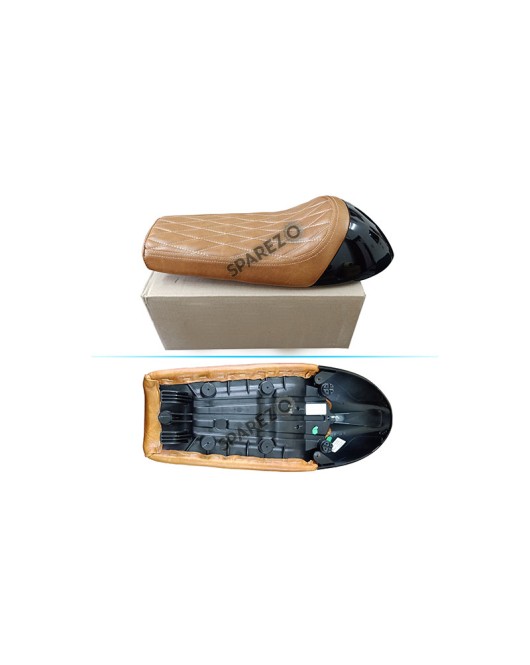 Royal Enfield GT Continental and  Interceptor 650cc Single Seat Leather with Black Cowl D6