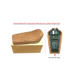 Royal Enfield GT Continental and  Interceptor 650cc Single Seat Leather D6