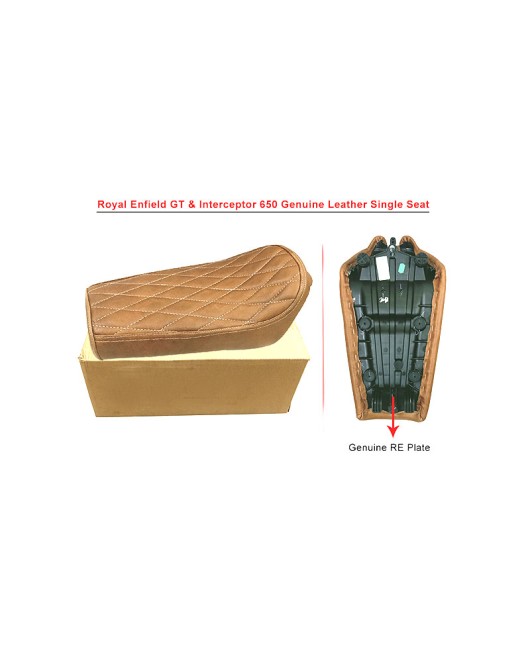 Royal Enfield GT Continental and  Interceptor 650cc Single Seat Leather D6