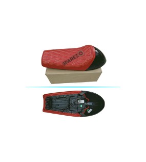 Royal Enfield GT Continental and  Interceptor 650cc Single Seat Leather with Black Cowl D8