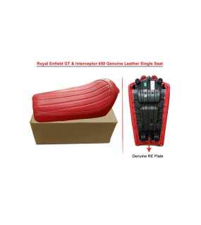 Royal Enfield GT Continental and  Interceptor 650cc Single Seat Leather D9