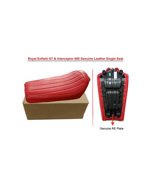 Royal Enfield GT Continental and  Interceptor 650cc Single Seat Leather D9