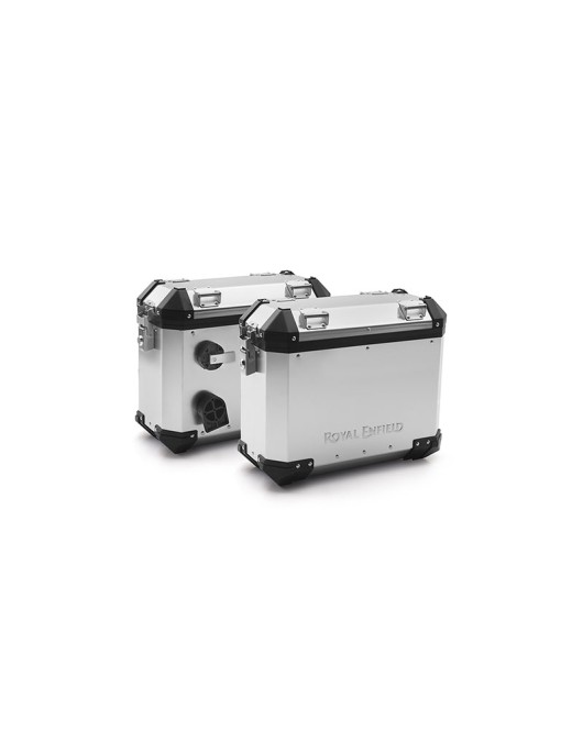 Genuine Royal Enfield Himalayan Aluminium Panniers Silver