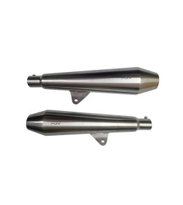 Royal Enfield GT Continental 650cc Exhaust Muffler Silencer Stainless Steel
