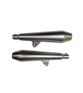 Royal Enfield GT Continental 650cc Exhaust Muffler Silencer Stainless Steel