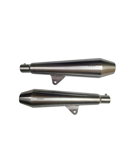 Royal Enfield GT Continental 650cc Exhaust Muffler Silencer Stainless Steel