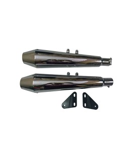 Royal Enfield GT Continental 650cc Exhaust Muffler Silencer Chrome