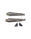 Royal Enfield Interceptor 650cc Exhaust Muffler Silencer Chrome