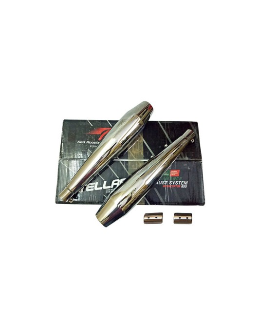 Royal Enfield Interceptor 650cc S S Red Rooster Exhaust Muffler Silencer