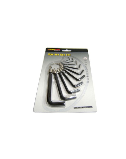 10 Pc Hex Key Set Useful Tool For Motorcycle Restorers