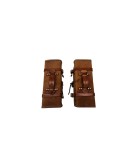 Royal Enfield Himalayan Pannier Rails and Leather Bags Pair Brown Tan