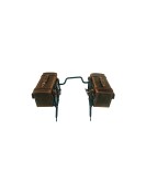 Royal Enfield Himalayan Pannier Rails and Leather Bags Pair Brown