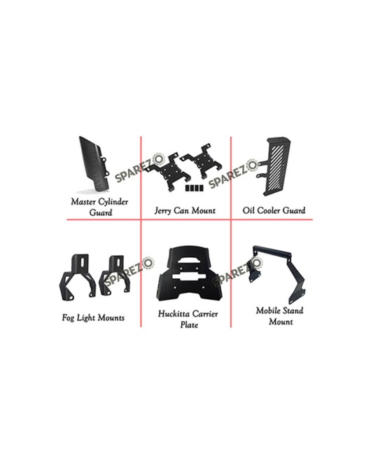 Royal Enfield Himalayan BS6 6Pcs Accessories Combo Pack