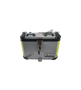 Royal Enfield Himalayan BS3 - BS4 - BS6  Aluminium Pannier Luggage Top Box Glossy Grey   