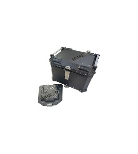 Royal Enfield Himalayan BS3 - BS4 - BS6 Aluminium Pannier Luggage Top Box Matt Black