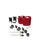 Royal Enfield Red Jerry Can Pair Combo of 6 PCS For Himalayan 411cc BS4
