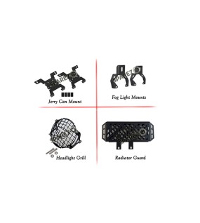 Royal Enfield Himalayan BS6 Jerry Mount Fog Mount Radiator Guard and Light Grill