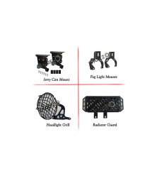 Royal Enfield Himalayan BS4 Jerry Mount Fog Mount Radiator Guard and Light Grill