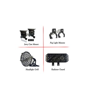 Royal Enfield Himalayan BS4 Jerry Mount Fog Mount Radiator Guard and Light Grill