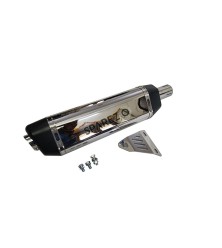 Royal Enfield Himalayan Scram 411 Red Rooster SS Exhaust Silencer Polished