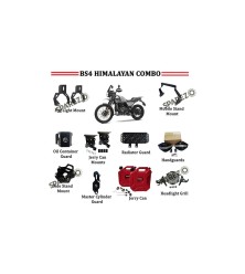 Royal Enfield Red Jerry Can Pair Combo of 10 Pcs For Himalayan 411cc BS4
