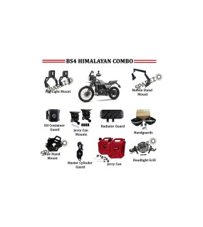 Royal Enfield Red Jerry Can Pair Combo of 10 Pcs For Himalayan 411cc BS4