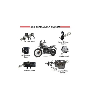 Royal Enfield Black Jerry Can Pair Combo of 6 PCS For Himalayan 411cc BS6