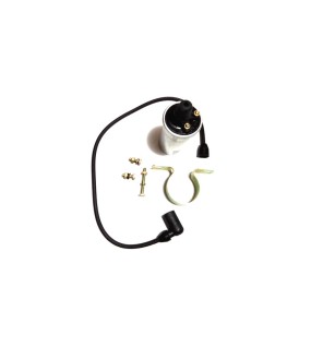New Royal Enfield Bullet 6V Ignition Coil Lucas with Wire, Clip &amp; Nut Bolt