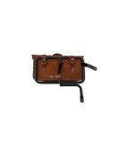 Royal Enfield GT Continental 650 Pannier Rails & Bags Brown Tan Pair