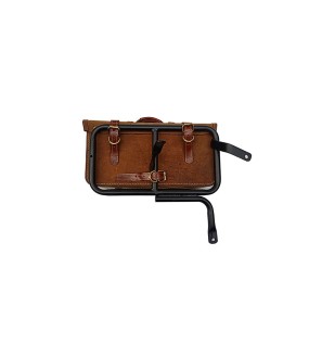 Royal Enfield GT Continental 650 Pannier Rails &amp; Bags Brown Tan Pair