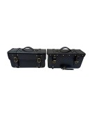 Royal Enfield GT Continental 650 Pannier Rails & Bags Black Pair