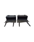 Royal Enfield GT Continental 650 Pannier Rails & Bags Black Pair