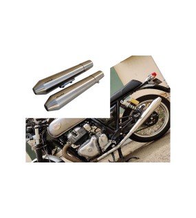 Royal Enfield GT Continental and Interceptor 650 Short Exhaust Silencer Matt Finish