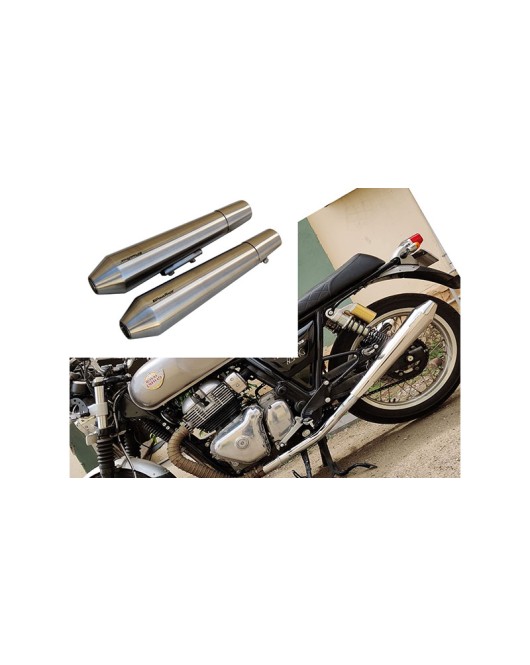 Royal Enfield GT Continental and Interceptor 650 Short Exhaust Silencer Matt Finish