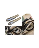 Royal Enfield GT and Interceptor 650cc SS LH-RH Exhaust Header Pipe with Silencer Polished