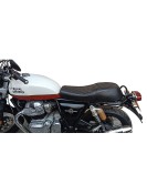 Royal Enfield GT Continental and Interceptor 650 Diamond Design Leather Dual Seat Black