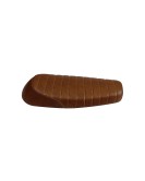 Royal Enfield GT Continental and Interceptor 650 Touring Brown Tan Genuine Leather Dual Seat