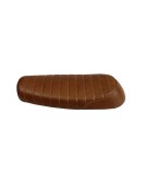 Royal Enfield GT Continental and Interceptor 650 Touring Brown Tan Genuine Leather Dual Seat