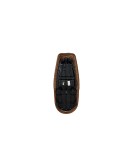Royal Enfield GT Continental and Interceptor 650 Touring Brown Tan Genuine Leather Dual Seat