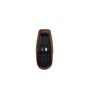 Royal Enfield GT Continental and Interceptor 650 Touring Brown Tan Genuine Leather Dual Seat