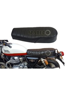 Royal Enfield Twins GT Continental and Interceptor 650 Dual Genuine Leather Seat Black