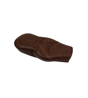 Royal Enfield GT Continental and Interceptor 650 Genuine Leather Dual Seat Brown