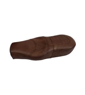 Royal Enfield GT Continental and Interceptor 650 Genuine Leather Dual Seat Brown