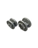 Royal Enfield Twins GT and Interceptor 650 Front and Rear Wheel Hub Assembly Silver