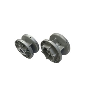 Royal Enfield Twins GT and Interceptor 650 Front and Rear Wheel Hub Assembly Silver