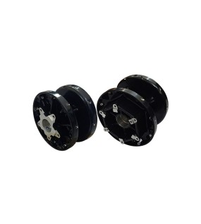 Royal Enfield Twins GT and Interceptor 650 Front and Rear Wheel Hub Assembly Black