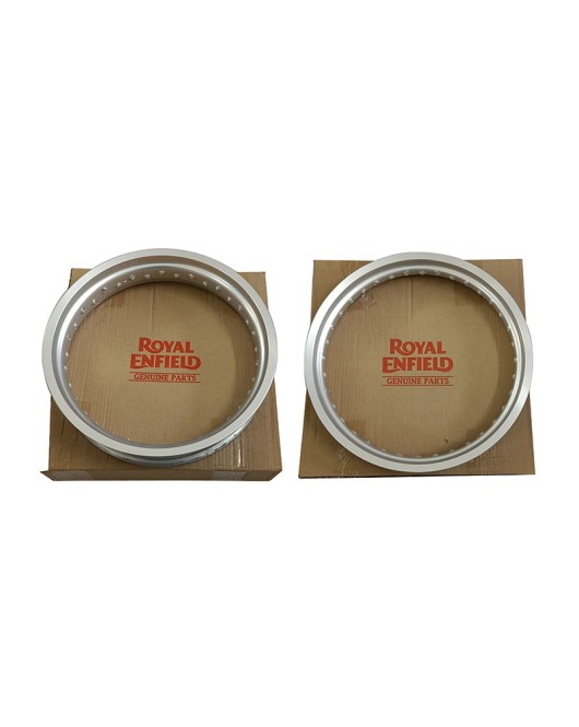 Royal Enfield GT and Interceptor 650 Front and Rear Wheel Rim Assembly Silver